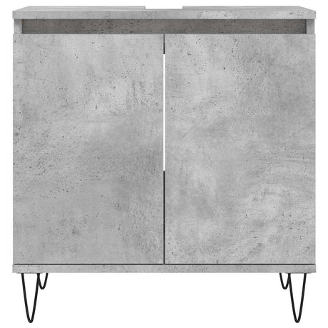 Vidaxl badkamerkast 58x33x60 cm bewerkt hout betongrijs