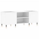 Vidaxl platenkast 121x38x48 cm bewerkt hout wit