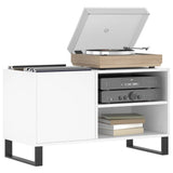 Vidaxl platenkast 85x38x48 cm bewerkt hout wit