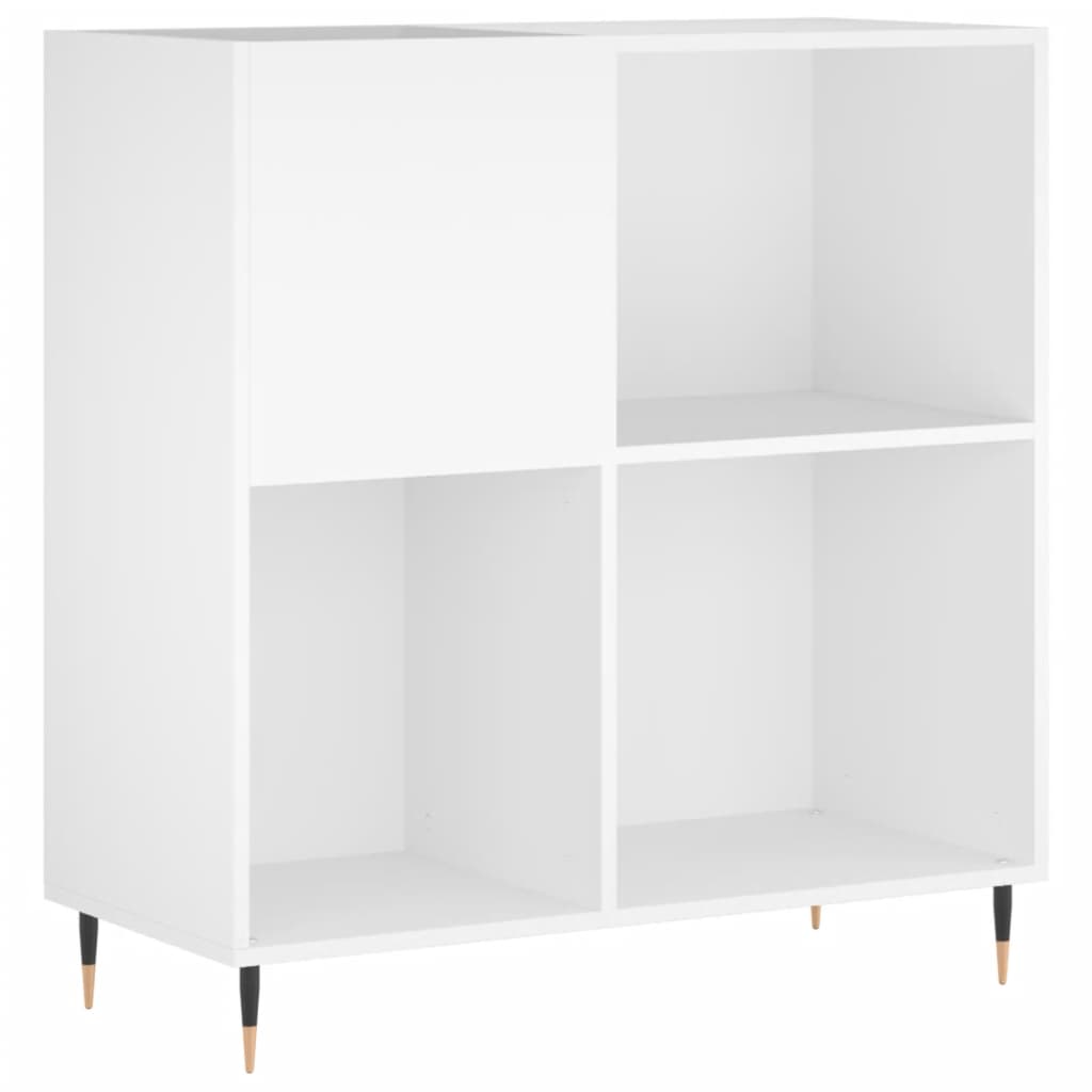 Vidaxl platenkast 84,5x38x89 cm bewerkt hout wit