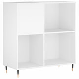 Vidaxl platenkast 84,5x38x89 cm bewerkt hout wit
