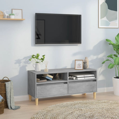 Vidaxl tv-meubel 100x34,5x44,5 cm bewerkt hout betongrijs