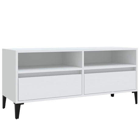 Vidaxl tv-meubel 100x34,5x44,5 cm bewerkt hout wit