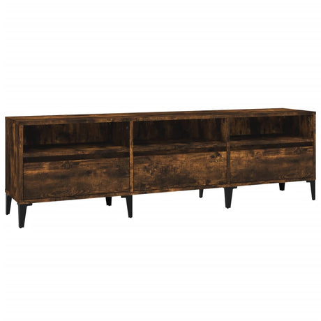 Vidaxl tv-meubel 150x30x44,5 cm bewerkt hout gerookt eikenkleurig
