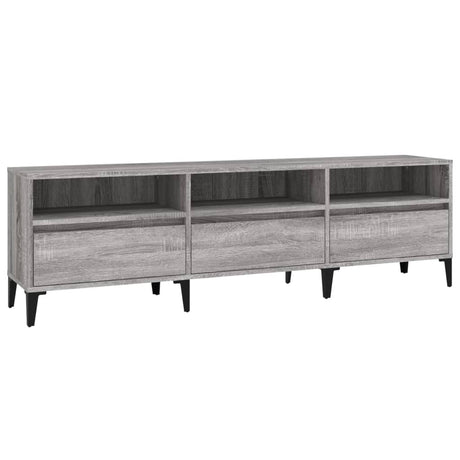 Vidaxl tv-meubel 150x30x44,5 cm bewerkt hout grijs sonoma eikenkleurig