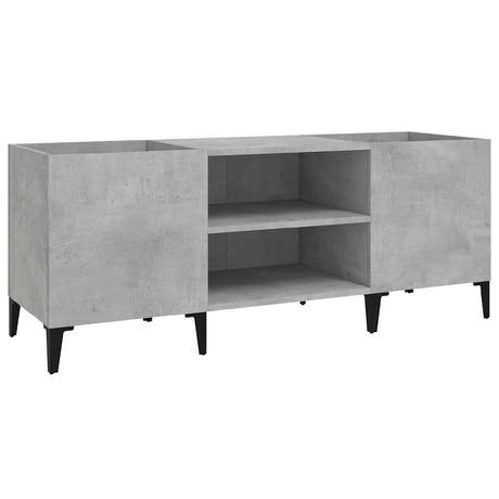Vidaxl platenkast 121x38x48 cm bewerkt hout betongrijs
