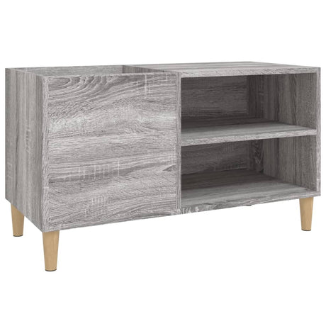 Vidaxl platenkast 84,5x38x48 cm bewerkt hout grijs sonoma eikenkleurig