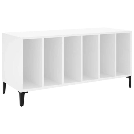Vidaxl platenkast 100x38x48 cm bewerkt hout wit