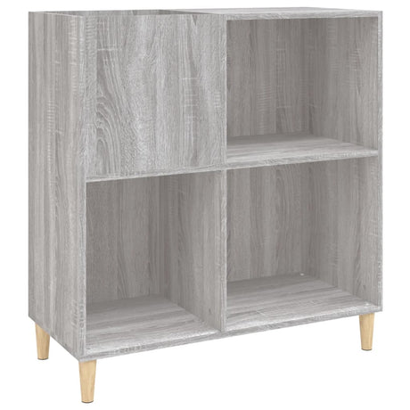 Vidaxl platenkast 84,5x38x89 cm bewerkt hout grijs sonoma eikenkleurig