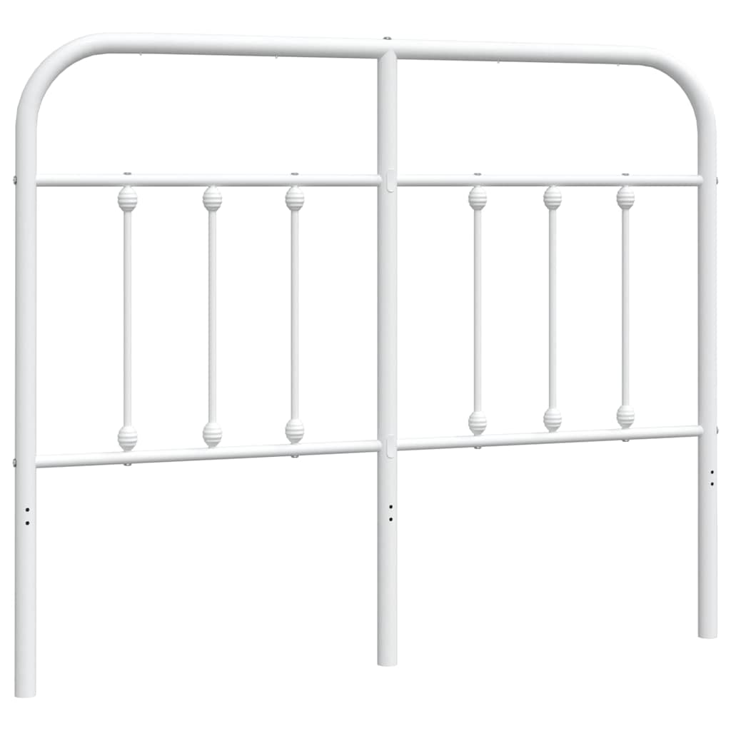 Vidaxl vervangend hoofdbord metaal wit 120 cm
