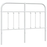 Vidaxl vervangend hoofdbord metaal wit 120 cm