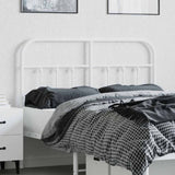 Vidaxl vervangend hoofdbord metaal wit 120 cm