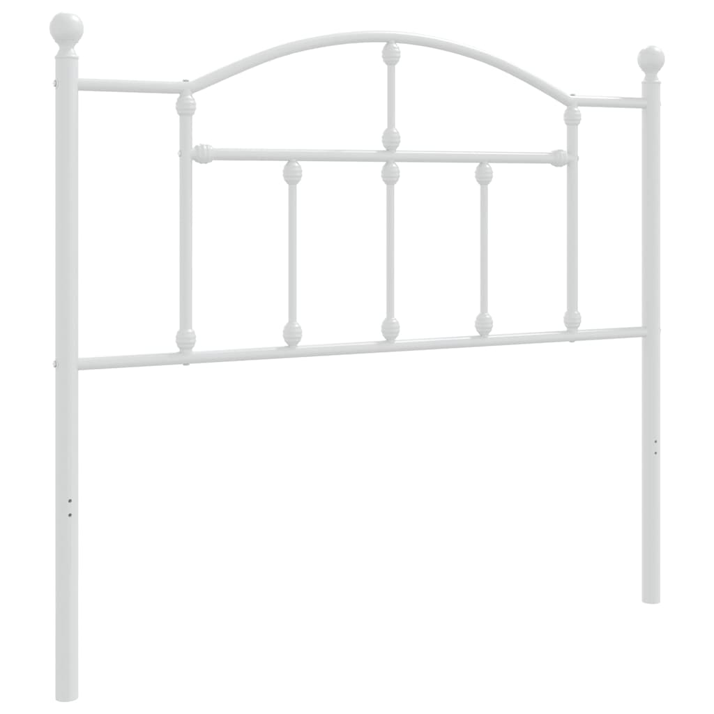 Vidaxl vervangend hoofdbord 100 cm metaal wit