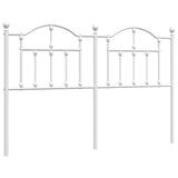 Vidaxl vervangend hoofdbord 135 cm metaal wit