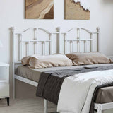 Vidaxl vervangend hoofdbord 135 cm metaal wit