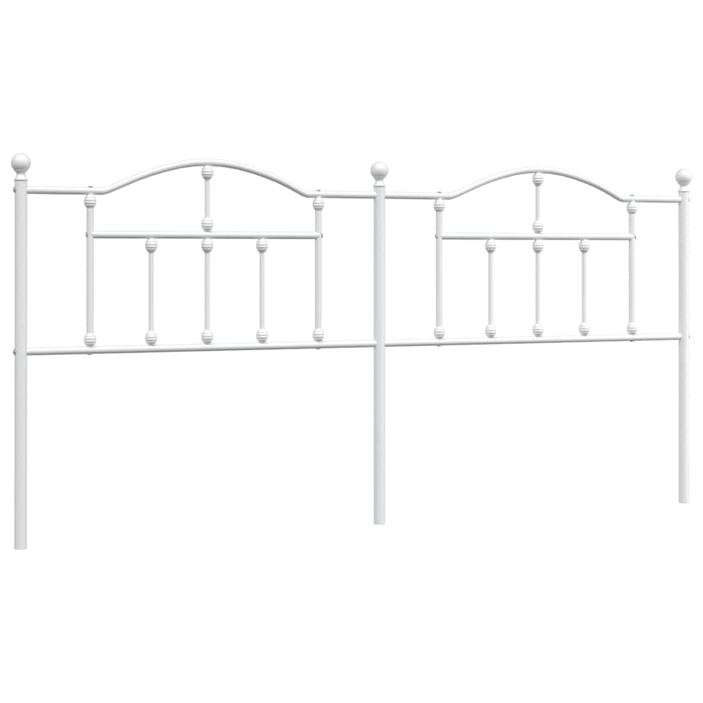 Vidaxl vervangend hoofdbord 193 cm metaal wit