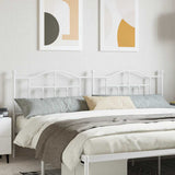 Vidaxl vervangend hoofdbord 200 cm metaal wit