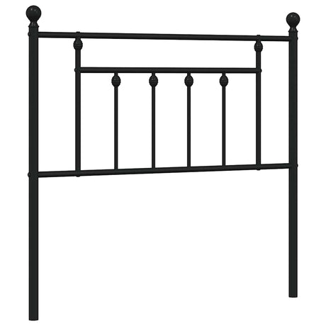 Vidaxl vervangend hoofdbord 90 cm metaal zwart