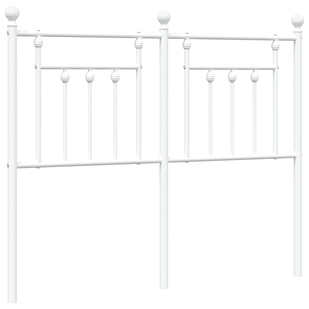Vidaxl vervangend hoofdbord 120 cm metaal wit