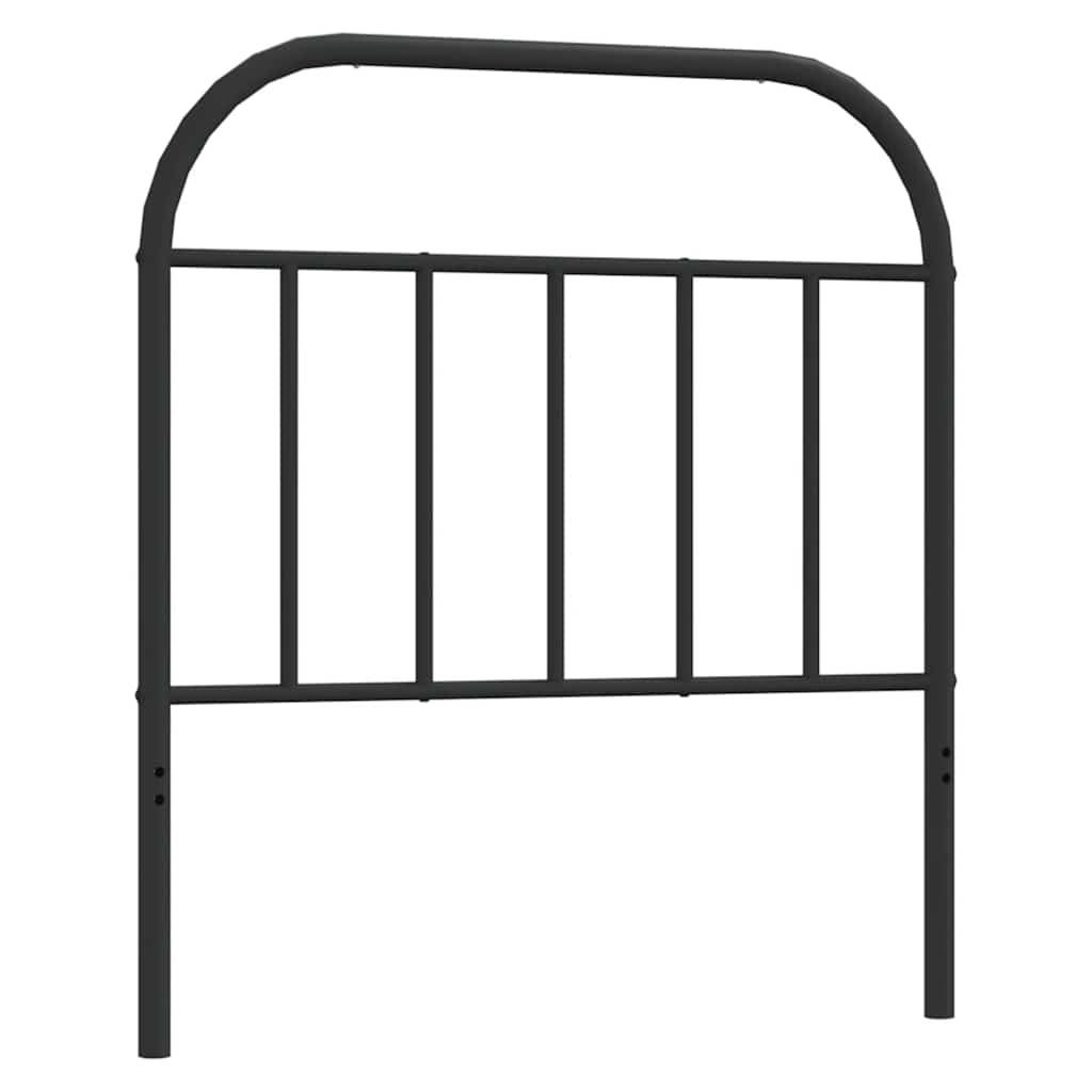Vidaxl vervangend hoofdbord metaal zwart 90 cm