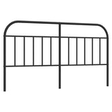 Vidaxl vervangend hoofdbord metaal zwart 180 cm