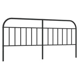 Vidaxl vervangend hoofdbord metaal zwart 193 cm