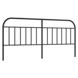 Vidaxl vervangend hoofdbord metaal zwart 200 cm