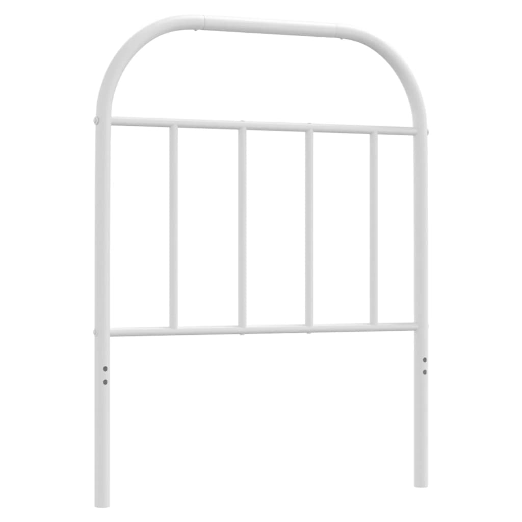 Vidaxl vervangend hoofdbord metaal wit 75 cm