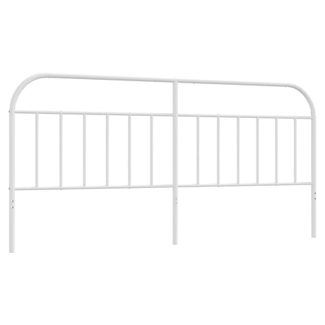 Vidaxl vervangend hoofdbord metaal wit 200 cm