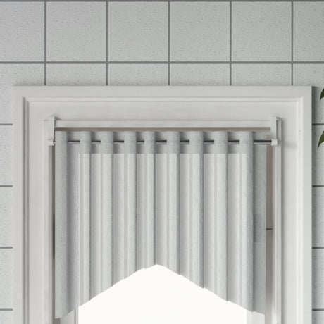 VidaXL Szyny do zasłon 2 szt. 60-105 cm aluminium, białe i srebrne