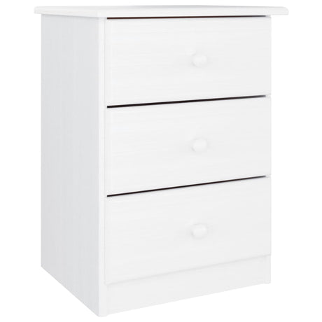 Vidaxl nachtkastje alta 41x35x55,5 cm massief grenenhout wit