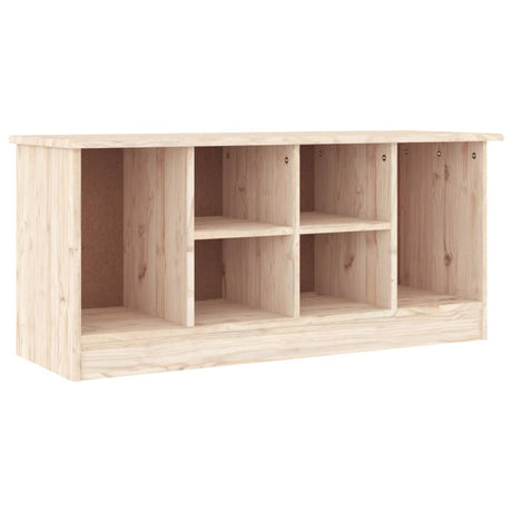 Vidaxl schoenenbankje alta 100x35x45 cm massief grenenhout