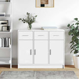 Vidaxl dressoir wit 91x28x75 cm bewerkt hout