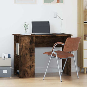 Vidaxl bureau 100x55x75 cm bewerkt hout gerookt eikenkleurig