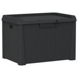 Vidaxl tuinbox 125 l polypropeen antracietkleurig