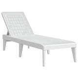 Vidaxl ligbed 186x60x29 cm polypropeen wit