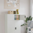 Vidaxl archiefkast 90x40x40 cm staal lichtgrijs