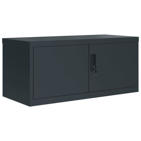 Vidaxl archiefkast 90x40x40 cm staal antracietkleurig