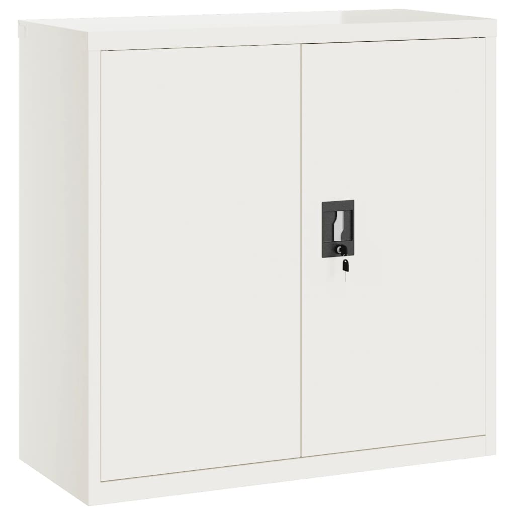Vidaxl archiefkast 90x40x90 cm staal wit