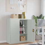 Vidaxl archiefkast 90x40x105 cm staal lichtgrijs