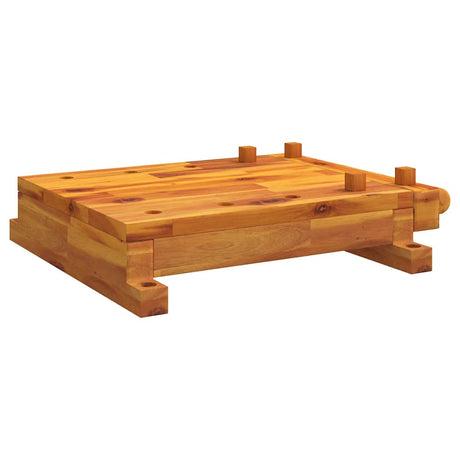 Stół warsztatowy Vidaxx z imadłem 52x44x9,5 cm z litego drewna akacjowego