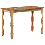 Vidaxl eettafel 110x52x76 cm gerecycled massief hout