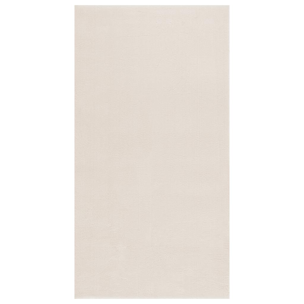 Vidaxl vloerkleed shaggy crèmewit 120x183 cm polyester