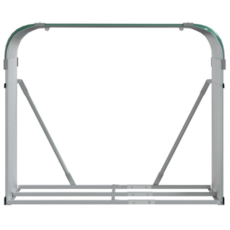 Magazyn drewna opałowego Vidaxx 120x45x100 cm stal ocynkowana, zielony