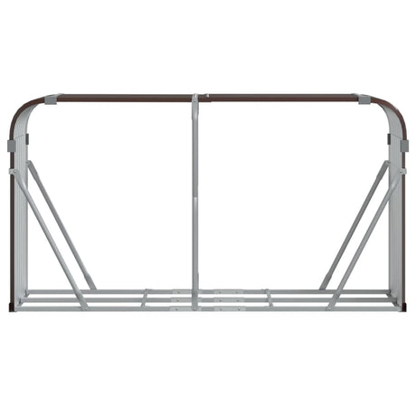 Magazyn drewna opałowego Vidaxx 180x45x100 cm, stal ocynkowana, brązowy