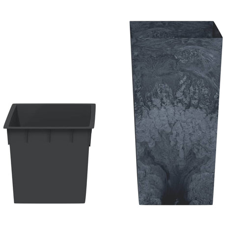 Vidaxl plantenbak met uitneembare bak beton-look 21 49 l pp antraciet