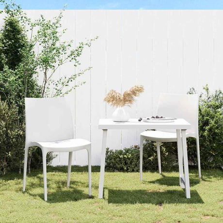 Vidaxl tuinstoelen 2 st 50x46x80 cm polypropeen wit