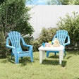 Vidaxl kindertuinstoelen 2 st hout-look 37x34x44 cm polypropeen blauw