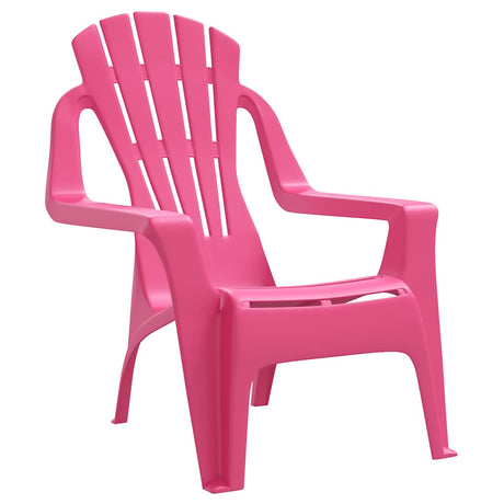 Vidaxl kindertuinstoelen 2 st hout-look 37x34x44 cm polypropeen roze