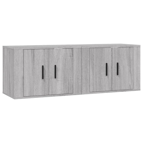 Vidaxl tv-wandmeubels 2 st 57x34,5x40 cm grijs sonoma eikenkleurig